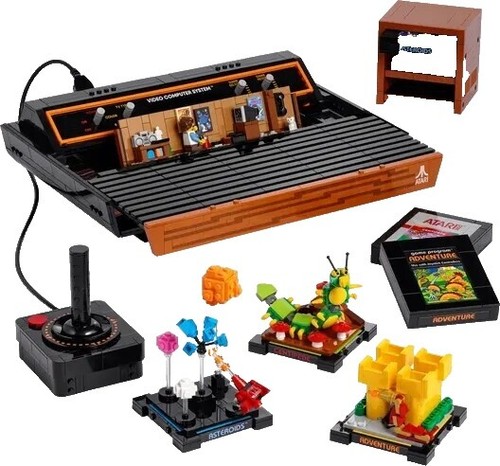 Atari 2800 Console, Controller Pads, PSU, RF Switch cable, Game