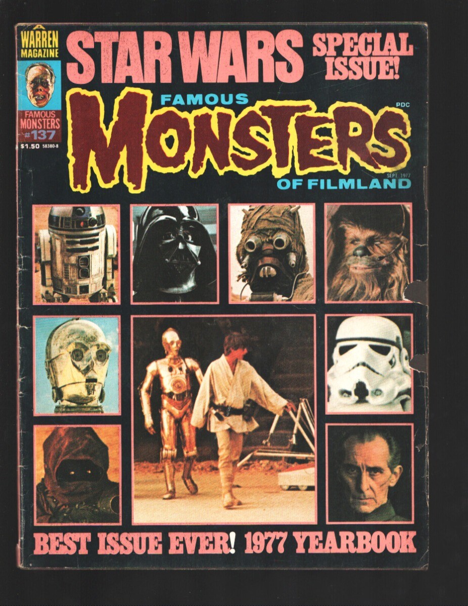 Famous Monsters マガジン 142 STARWARS MAG: Famous Monsters Of Filmland #137 1977--Star Wars Special