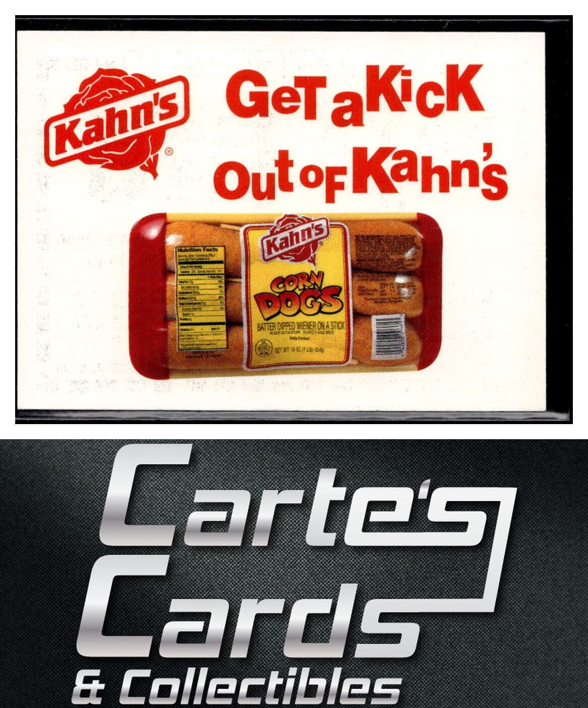 Kahn's Corn Dogs Coupon - 1995 Kahn's Cincinnati Reds #NNO