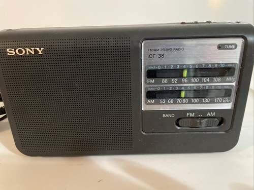 Vintage SONY ICF-38 - PORTABLE AM/FM RADIO -TESTED | eBay