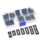 66pcs x IC Sockets DIP Adaptor Solder Type Socket Kit 6/8/14/16/18/20/24/28 pins