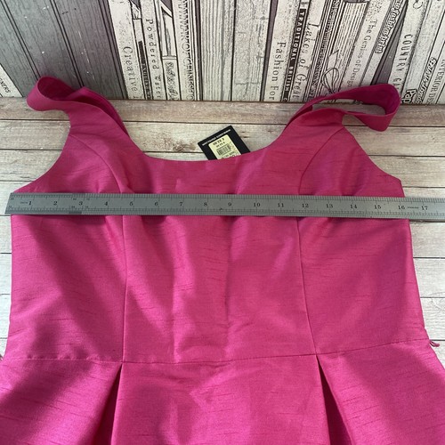 Oasis Shift Dress fushia pink Sleeveless Summer Party size 10 NWT - Picture 5 of 9