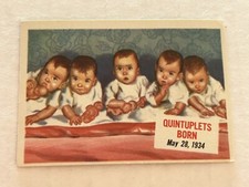 1954 Topps, Scoop, #64 Quintuplets Born In Canada C684