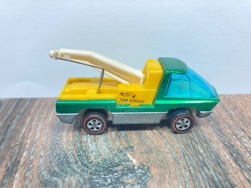 Hot Wheels Heavyweights Tow Truck FREE SHIPPING Green/White 1970 Redline - Picture 3 of 12