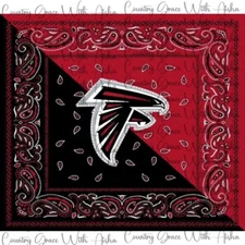 20oz Skinny Tumbler Sublimation Transfer Falcons Football Ready To Press