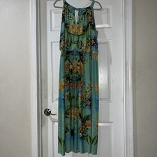 Emma and Michele Dress Green Floral Size 2X