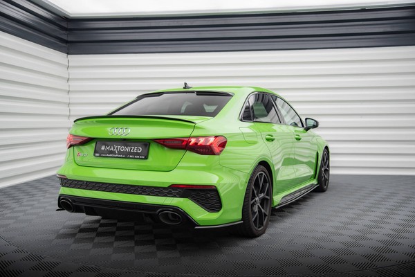 Carbon Fiber Heck Ansatz Flaps Diffusor FüR Audi RS3 Limousine 8Y-image