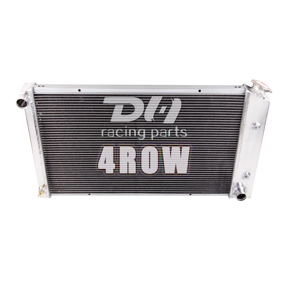 Radiador de aluminio de 4 filas para Pontiac Firebird 1970-81 Trans Am Esprit 6,6 4,9 L V8 Foto 3 de 4