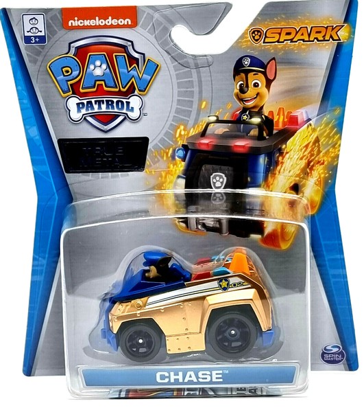 Paw Patrol True Metal Fahrzeuge Autos Spark Gold Cars Figur Chase-image