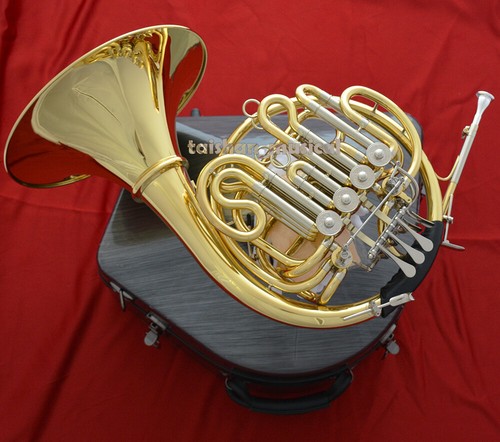 Lacquered Triple French Horn Gold Bb/F High F New FREE SHIPPING - Picture 1 of 7