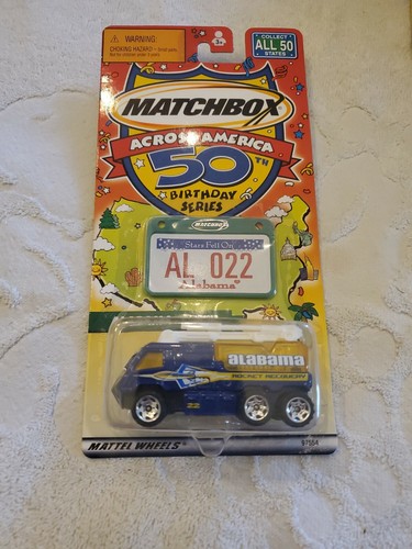 2001 MB Across America 50th Birthday Series Alabama Airport fire pumper Bad Card - Picture 9 of 9