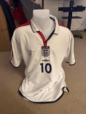 England Shirt Michael Owen Signed