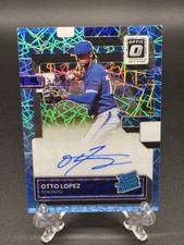2022 Donruss Optic Teal Velocity  Otto Lopez RATED ROOKIE AUTO #'d /49 SSP 