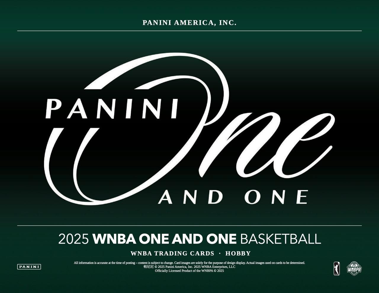 2025 Panini One & One WNBA Basketball Hobby Box view 8