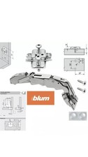 2 x Blum 155° Blumotion Soft Close Cabinet Hinge 71B7550, Plate 174E6100