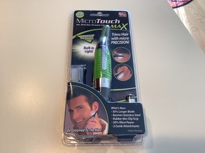 New MicroTouch Titanium MAX Lighted Personal Hair Personal All In One Trimmer