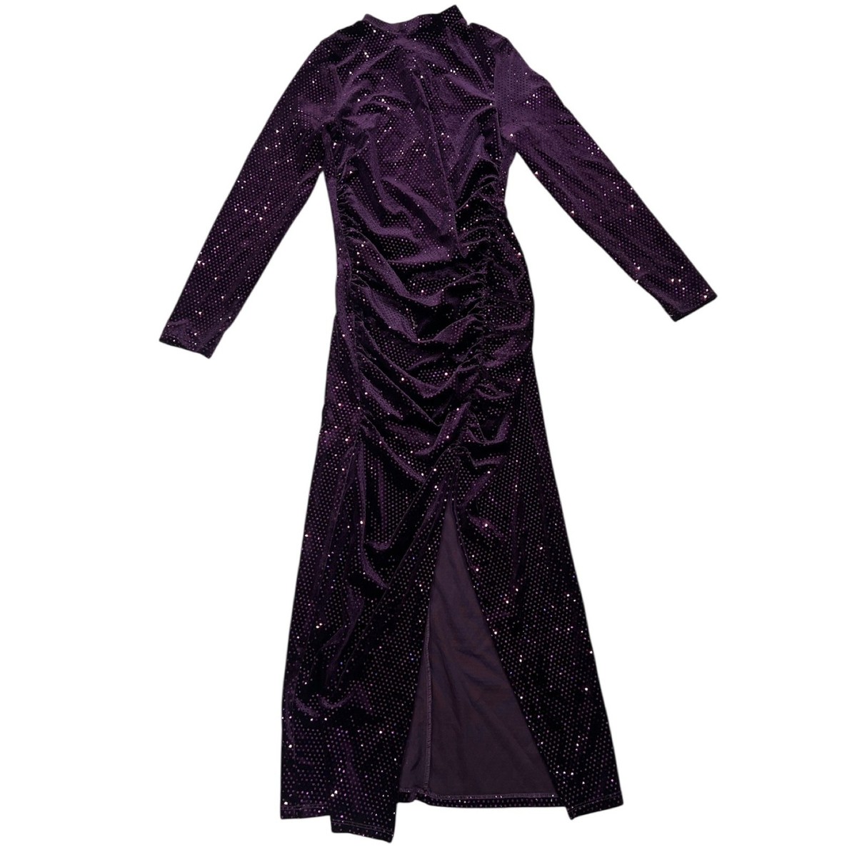 zara festive days purple dress Zara Bloggers Favorite Festive Days Purple Velvet Sequin Open Back Dress NWT