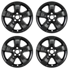 Set Of 4 Black 17 Wheel Skins Hub Caps Full For 2011-2014 Dodge Charger Set Of 4 Black 17 Wheel Skins Hub Caps Full For 2011-2014 Dodge Charger
