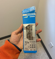 Shimano CN-M9100 12-Speed XTR MTB Chain Silver Steel 116L w/ Quick-Link