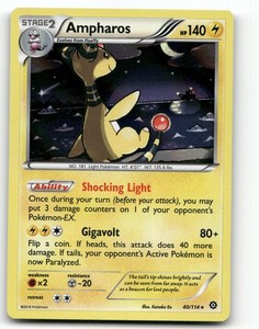 Ampharos 40/114 Holo Rare XY Steam Siege