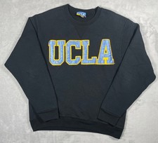 Vintage UCLA Gold Standard Sweatshirt Men Medium Black Spell Out Made in USA