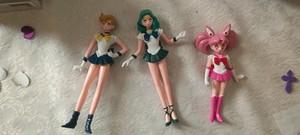 Sailor Moon S RARE figures! Sailor Uranus, Sailor Neptune, Sailor Chibimoon. 🪐