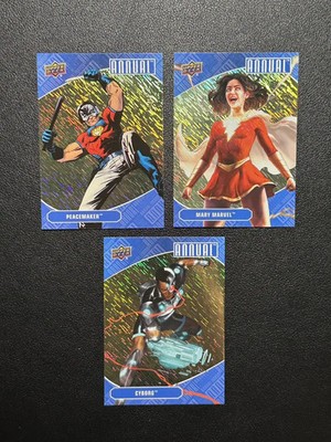 2023-24 UD DC Annual Gold Linearity Mary Marvel Peacemaker cyborg /88 lot*3 YW61