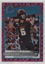 2020 Donruss Optic Rated Rookies Pink Velocity Prizm 10/79 Jake Luton #194 19d8