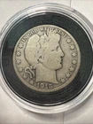1915-S Barber Half Dollar US 50c San Francisco Mint mintage