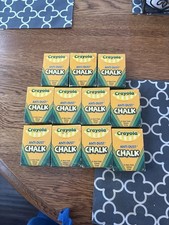 Crayola Yellow Anti-Dust Chalk 12 Pack 1401 New Lot of 11- See Description