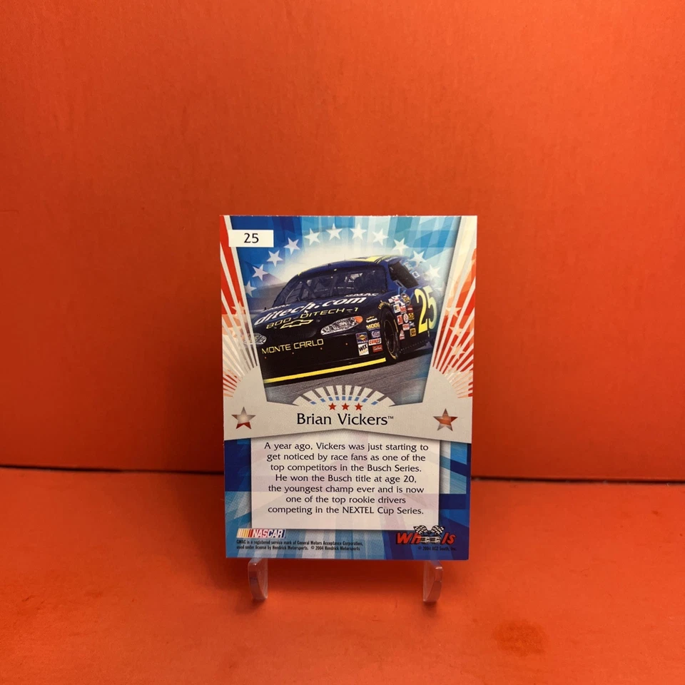 2004 Wheels American Thunder Brian Vickers #25 NM🦄 - Image 2 of 2
