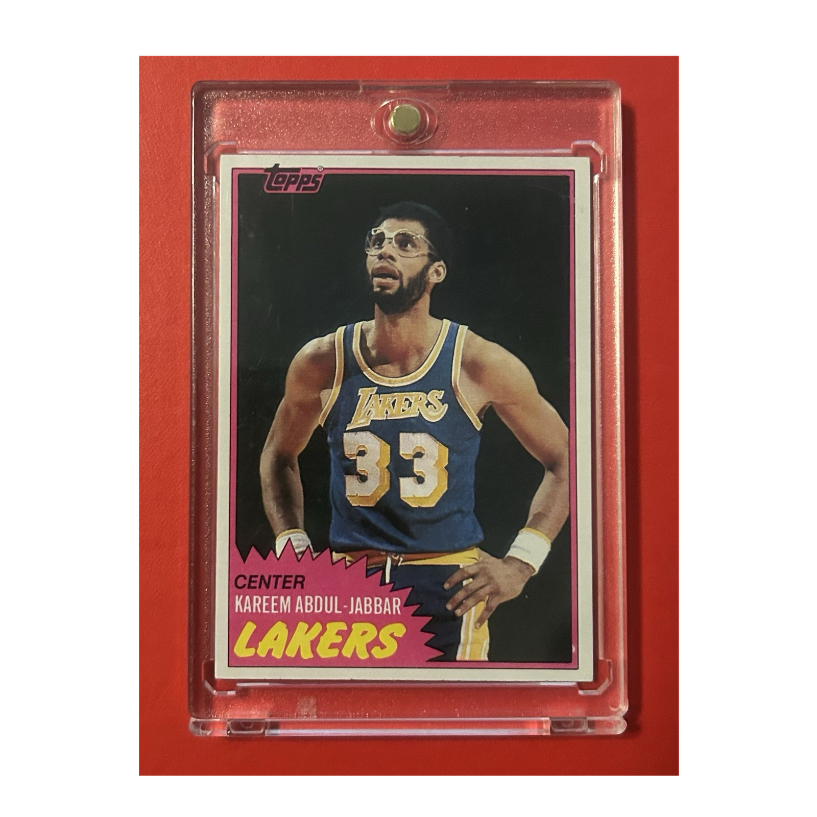 Topps 1981-82 Kareem Abdul-Jabbar #20 Los Angeles Lakers Basketball