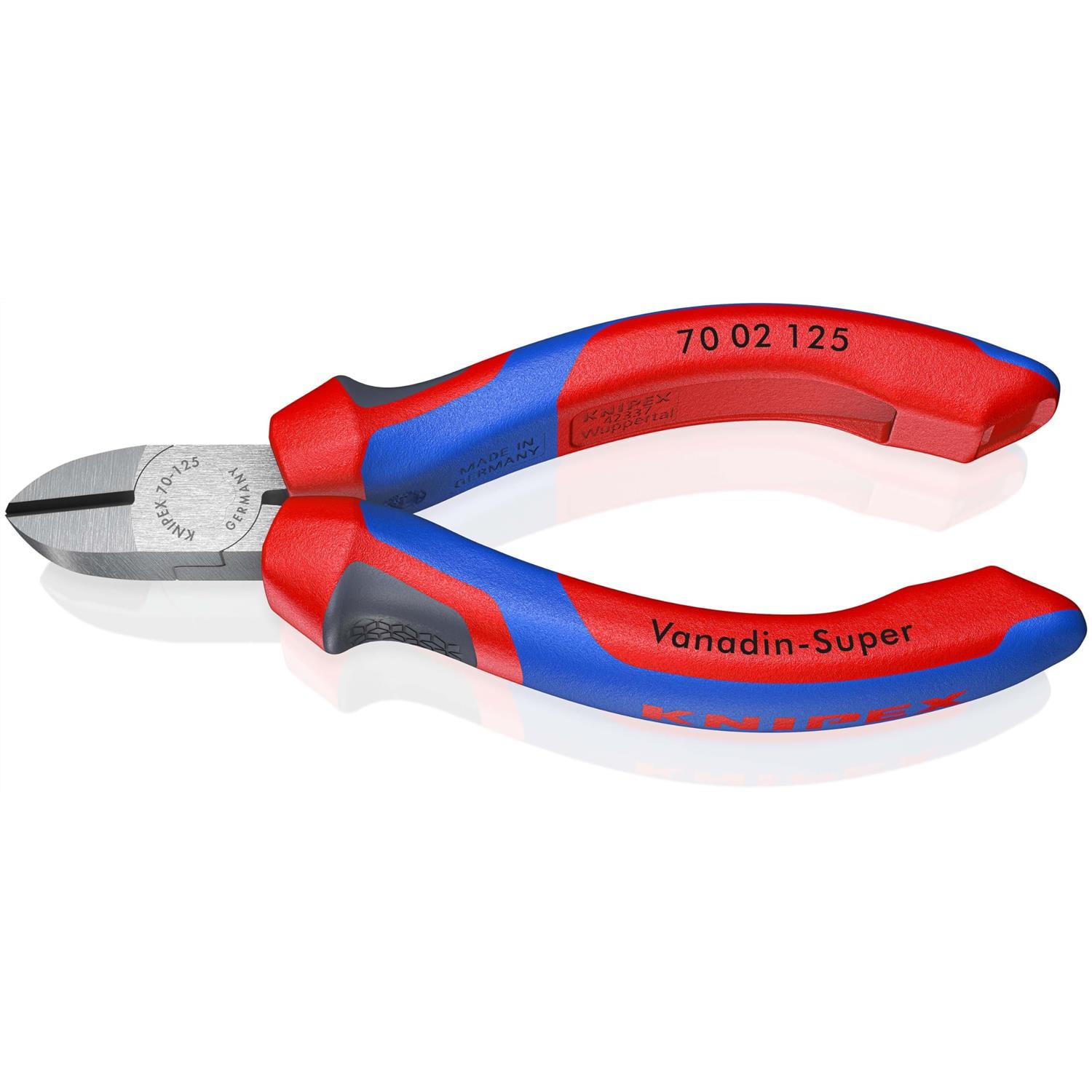Knipex 70 02 125 l'outil de coupe latéral haute performance en acier atramentisé