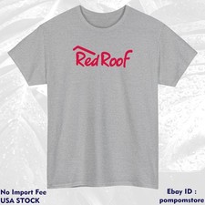 Red Roof Inn Hotel Company Logo Shirt Mens Cotton Size S to 5XL Made In USA