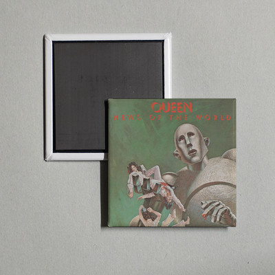 Queen - News Of The World (Deluxe Remastered Ve Album Cover Locker Fridge Magnet