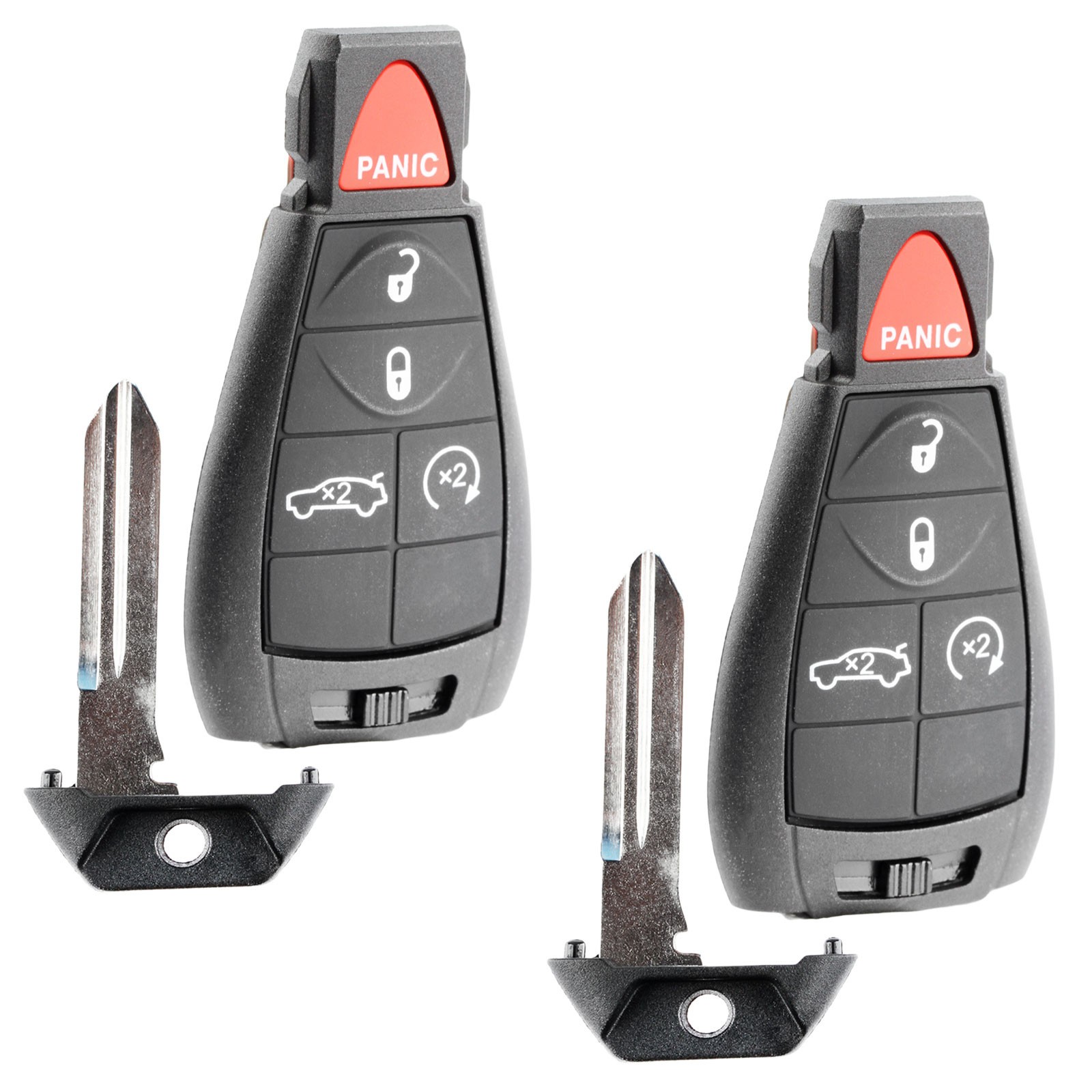 2 For 2008 2009 2010 2011 2012 2013 Dodge Durango Keyless Entry Remote Key Fob