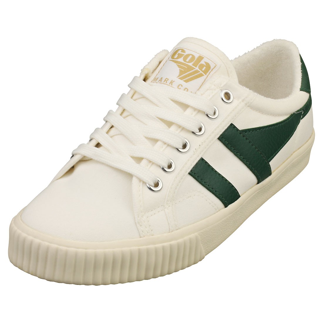 Gola Tennis Mark Cox Womens Casual Sneakers in Off White Green - 8 US