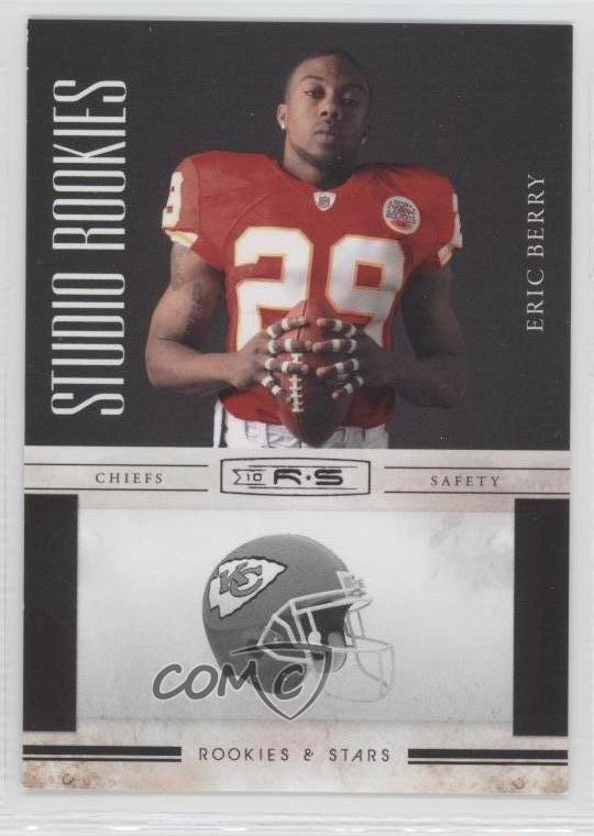 2010 Panini Rookies & Stars Studio Rookies Black 15/100 Eric Berry #7 RC 0d9