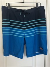 Vineyard Vines Performance Men s Surf/Swim Board Shorts Size 36 Blue Green