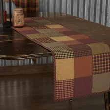 Table Runner Heritage Farms Primitive 13x48 Rect Quilted Thanksgiving VHC Brands