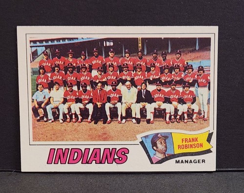 1977 Topps #18 CLEVELAND INDIANS TEAM CARD Checklist Unmarked NRMT