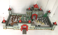 Marx 4719 Robin Hood Castle Play Set Tin Litho 1956 Vtg w/ Orig Box
