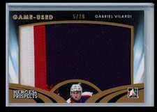 2015-16 CHL In the Game Game-used Heroes & Prospects Gabriel Vilardi 5/20