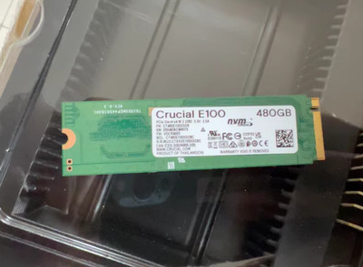 Crucial E100 480 GB SSD M.2 2280 CT480E100SSD8 Internal PCI Express NVMe