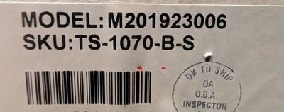 Crestron Touch Screen Tabletop Touch Panel TS-1070-B-S NEW IN OPENED BOX