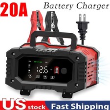 20a Car Motorcycle Battery Charger 12v24v Smart Charger Wbattery Repair
