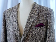 1950's Vintage Wool Sport Coat. Fleck Pattern Rockabilly Look. Union Made 46L