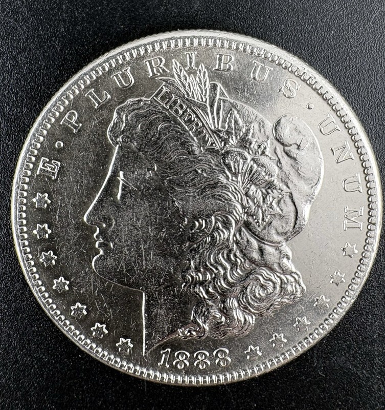 1888-S Morgan Silver Dollar Coin *Key Date 657k Minted* Lustrous Gem BU++