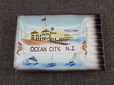 Antique Ocean City NJ New Jersey Music Pier Ashtray Souvenir