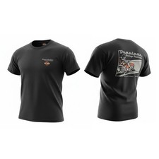 Harley-Davidson Seattle Washington Men's Faded Black USA Made T-Shirt - Size XL